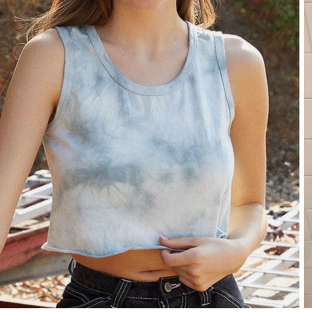Grey brandy Melville tie dye Connor tank